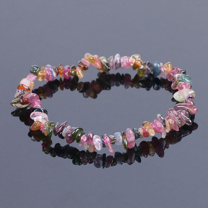 Handmade Crystal Chip Irregular Gravel Bracelet Female - Oriental Buddha Karma  -  -