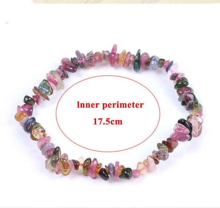 Handmade Crystal Chip Irregular Gravel Bracelet Female - Oriental Buddha Karma  -  -