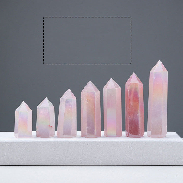 Crystal Electroplating Powder Crystal  Hexagonal Singlepointed Column - Oriental Buddha Karma  -  - 