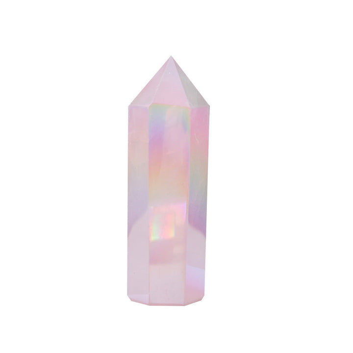 Crystal Electroplating Powder Crystal  Hexagonal Singlepointed Column - Oriental Buddha Karma  -  - 