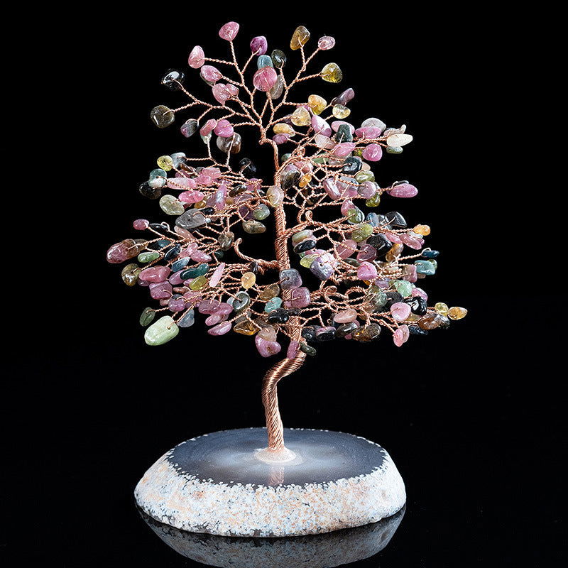 karma and luck bonsai tree Crystal lucky tree fortune tree agate handmade crafts – Oriental Buddha Karma