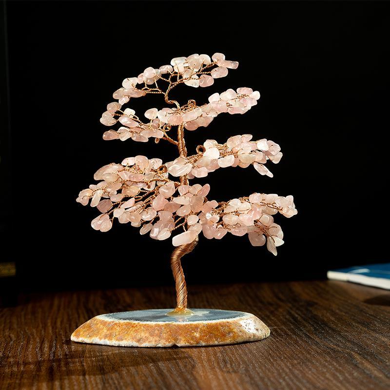 karma and luck bonsai tree Crystal lucky tree fortune tree agate handmade crafts – Oriental Buddha  Karma