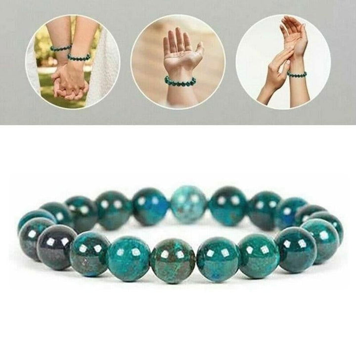 Explosive Phoenix Stone Natural Stone Beaded Bracelet - Oriental Buddha Karma  -  - 