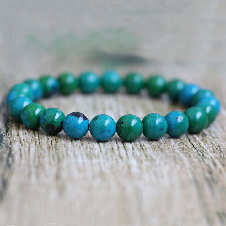 Explosive Phoenix Stone Natural Stone Beaded Bracelet - Oriental Buddha Karma  -  - 