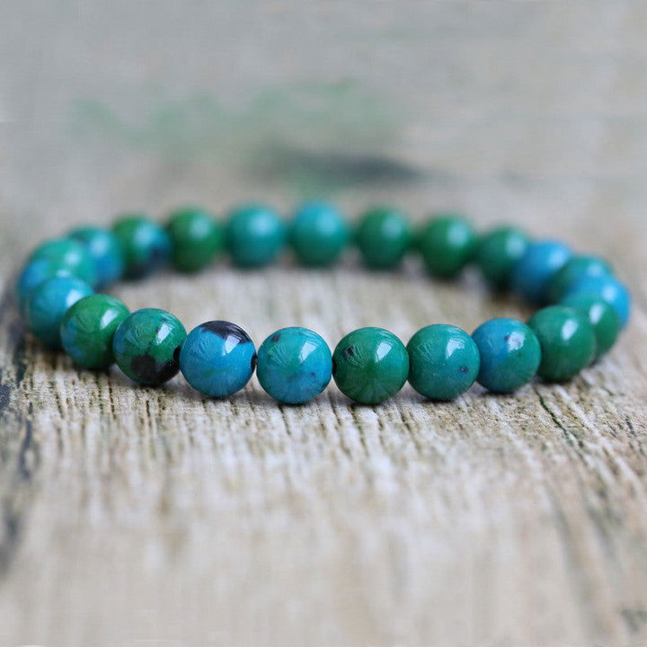 Explosive Phoenix Stone Natural Stone Beaded Bracelet - Oriental Buddha Karma  -  - 