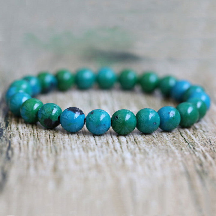 Explosive Phoenix Stone Natural Stone Beaded Bracelet - Oriental Buddha Karma  -  - 