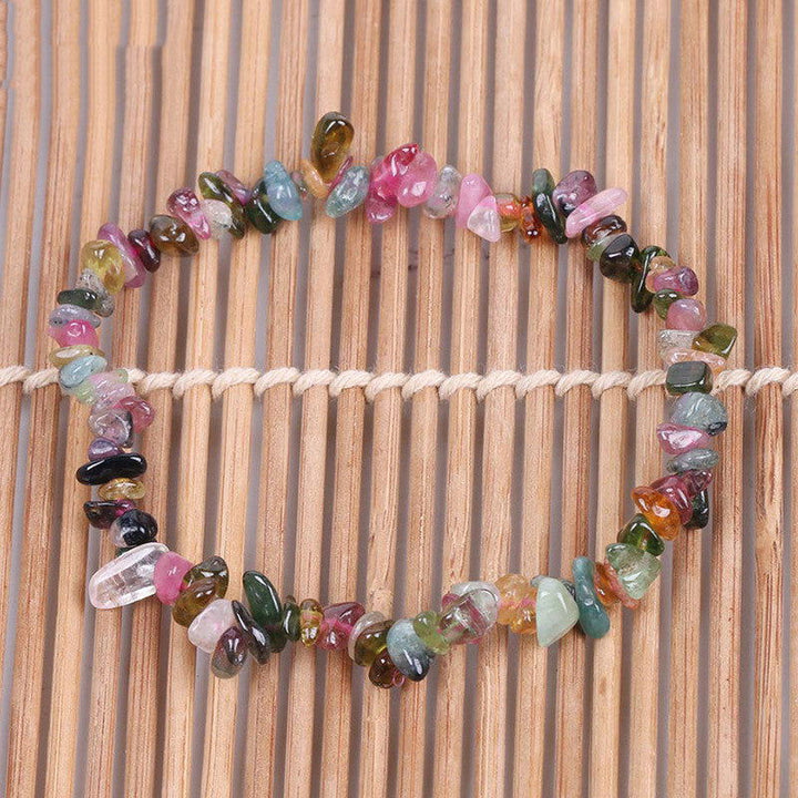 Handmade Crystal Chip Irregular Gravel Bracelet Female - Oriental Buddha Karma  -  - 