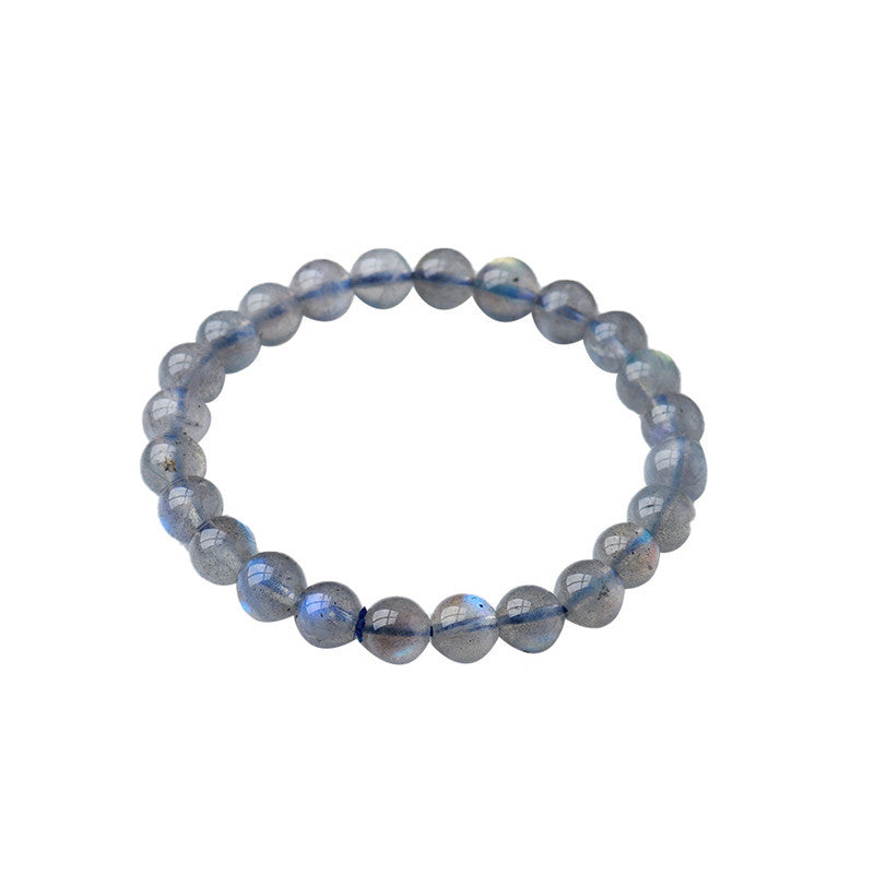 Natural Crystal Strong Light Labradorite Bracelet Gray Moonstone - Oriental Buddha Karma  -  - 
