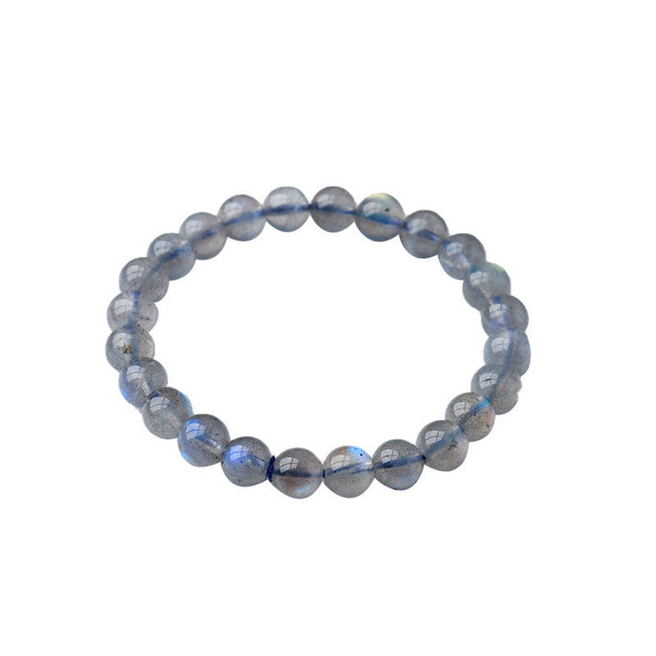Natural Crystal Strong Light Labradorite Bracelet Gray Moonstone - Oriental Buddha Karma  -  - 