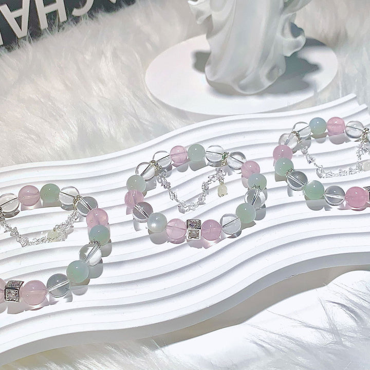Natural crystal bracelet DIY tassel bracelet - Oriental Buddha Karma  -  - 