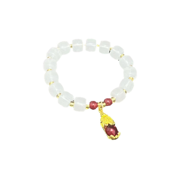 Pi Xiu bracelet imitation Hetian white jade for women - Oriental Buddha Karma  -  - 